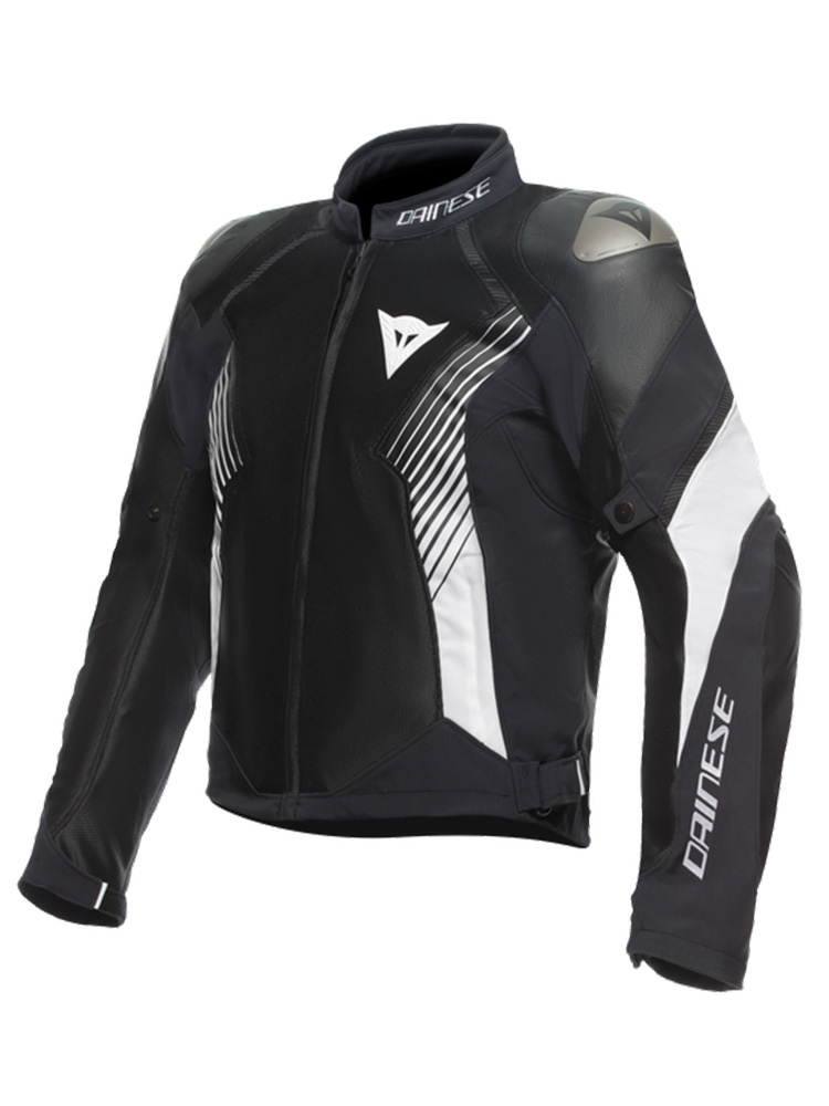 Kurtka motocyklowa tekstylna Dainese Super Rider 2 Absoluteshell czarno-biała