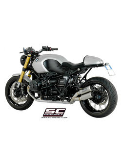Podwójny tłumik SC Project, Twin CR-T, Full Titanium - BMW R Nine T [14-16]