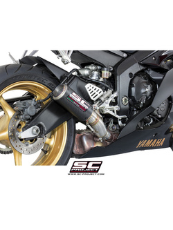 Tłumik SC-Project CR-T Carbon / Titanium (Slip-on, Wysoka pozycja) - Yamaha YZF R6 [06-16]