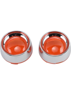 Ramki do kierunkowskazów Kuryakyn Deep-Dish Harley Davidson (wybrane modele) pomarańczowo-srebrne