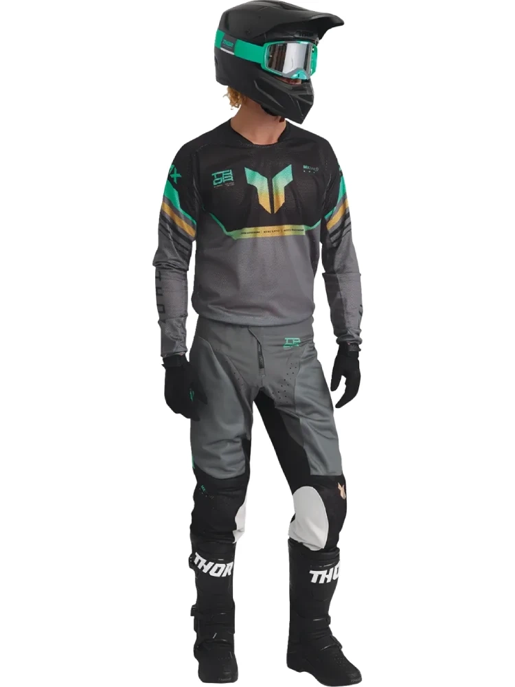 Bluza enduro Thor Launchmode Air Raptor czarno-szara