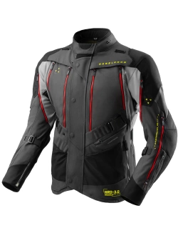 Kurtka motocyklowa tekstylna Rebelhorn Hardy 3.0 czarno-szaro-czerwona