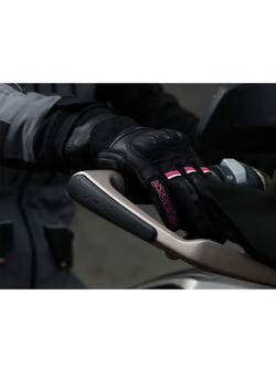 Rękawice motocyklowe damskie Modeka Air Ride czarno-różowe