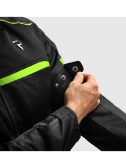 Kurtka motocyklowa tekstylna Rebelhorn Echo czarna-fluo