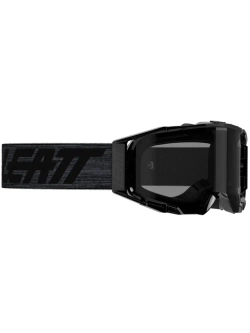 Gogle motocyklowe Leatt Velocity 6.5 Graphene z przyciemnianą szarą szybą, czarno-szare