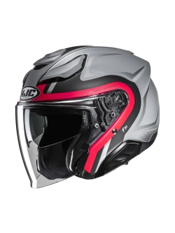 Kask otwarty HJC F31 Bask szaro-różowy