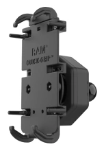 Uchwyt na telefon RAM Quick-Grip XL z adapterem tłumiącym wibracje i głowicą kulową [rozmiar B]