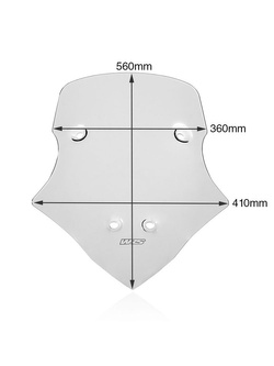 Szyba motocyklowa WRS Caponord Ducati Multistrada V4/ S/ Sport/ Rally (20-), Pikes Peak (22-) przezroczysta