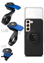 Zestaw rowerowy: etui na telefon Samsung Galaxy S22, wodoodporny pokrowiec oraz mocowanie Quad Lock