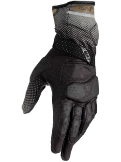 Rękawice motocyklowe Leatt ADV X-Flow 5.5 Stealth czarno-szaro-złote