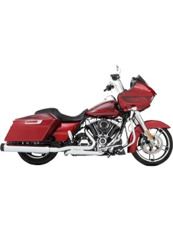 Pełny układ wydechowy 2-into-2 Rinehart Racing Slimline Duals do wybranych modeli Harley Davidson Touring chromowany [17-20]
