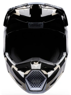 Kask enduro Fox V1 Diffuse czarno-brązowy