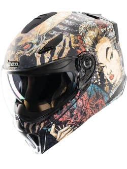 Kask modułowy Icon Threshold™ Odokuro czarno-brązowo-niebieski