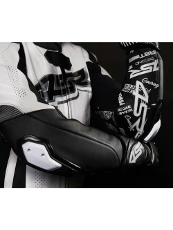 Kombinezon motocyklowy damski dwuczęściowy 4SR RR Power AR czarno-biały