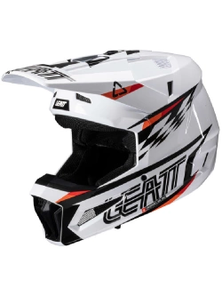 Kask dziecięcy enduro Leatt Moto 3.5 V25 z goglami biały
