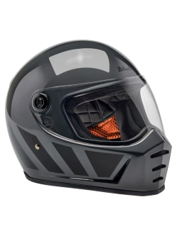 Kask integralny Biltwell Lane Splitter Inertia szaro-czarny
