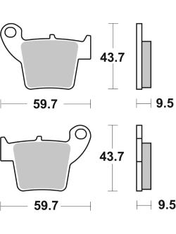 Klocki hamulcowe Brembo SX Honda CR/ CRF (wybrane modele) [kpl. na 1 tarczę]