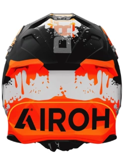 Kask enduro Airoh Twist 3 Dirt czarno-szaro-pomarańczowy matowy