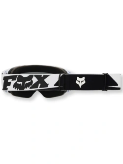 Gogle motocyklowe Fox Vue Core z przezroczystą szybką, biało-czarne