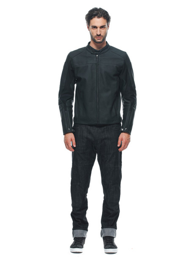 Kurtka motocyklowa skórzana Dainese Razon 2 Perforowana czarna