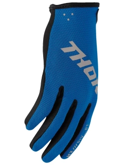 Rękawice cross Thor Ridemode Static niebieskie