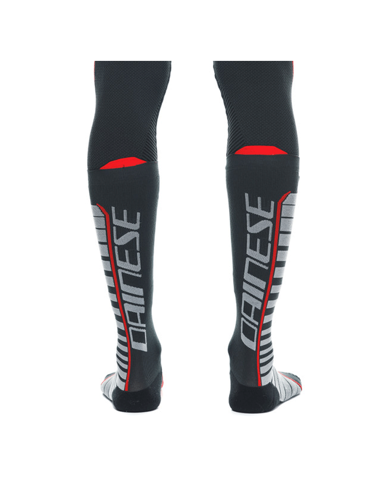 Skarpety motocyklowe długie Dainese Thermo Long czarno-czerwone