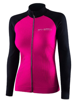 Bluza termoaktywna damska Brubeck Athletic różowo-czarna