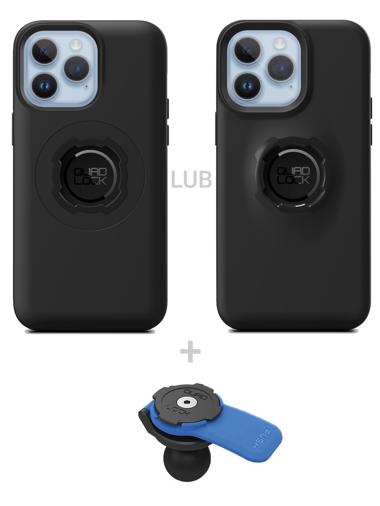 Zestaw: etui na telefon iPhone 14 Pro Max + uchwyt kulowy Quad Lock