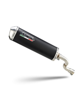 Pełny układ wydechowy G.P.R Evo4 Road Aprilia Leonardo 250 (99-04) czarny, z homologacją