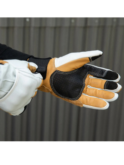 Rękawice motocyklowe Biltwell Belden szaro-brązowe