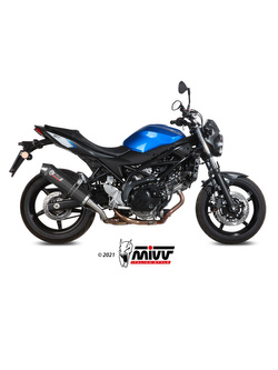 Tłumik motocyklowy Slip-On Line (Oval) MIVV do Suzuki SV 650 / X (16-) carbon