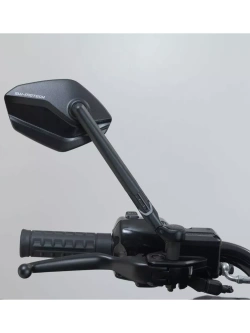 Lusterka motocyklowe krótkie Sw-Motech Sport na koniec kierownicy Harley Davidson Softail Low Rider S (19-)/ Road Glide (24-) czarne
