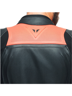 Kurtka motocyklowa skórzana Dainese Racing 4 perforowana czarno-czerwona