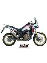 Pełny system 2-1 z pełnymi kolektorami i tłumikiem GP65 SC-Project do Honda CRF1000L AFRICA TWIN [15-17]