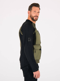 Koszula z ochraniaczami Knox Tor DUO czarno-zielona