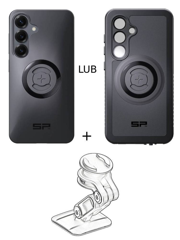 Zestaw do samochodu: etui na telefon Samsung Galaxy S25 + mocowanie SP Connect