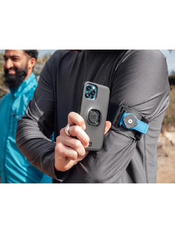 Zestaw do biegania: etui na telefon iPhone 14, wodoodporny pokrowiec oraz opaska sportowa Quad Lock