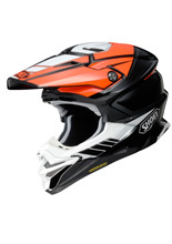 Kask enduro Shoei VFX-WR 06 Jammer TC-8 czarno-biało-pomarańczowy