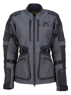 Kurtka motocyklowa tekstylna damska Klim Sedona szaro-czarna