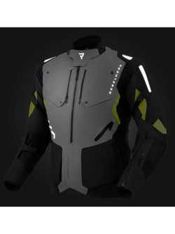 Kurtka motocyklowa tekstylna Rebelhorn Hiker IV czarno-szaro-żółta