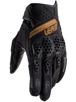 Rękawice motocyklowe Leatt Hydradri 6.5 Short Stealth czarno-szaro-brązowe
