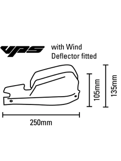 Osłony dłoni Barkbusters VPS z regulowanymi deflektorami + zestaw montażowy do kierownic stożkowych (o średnicy 22 mm), białe 