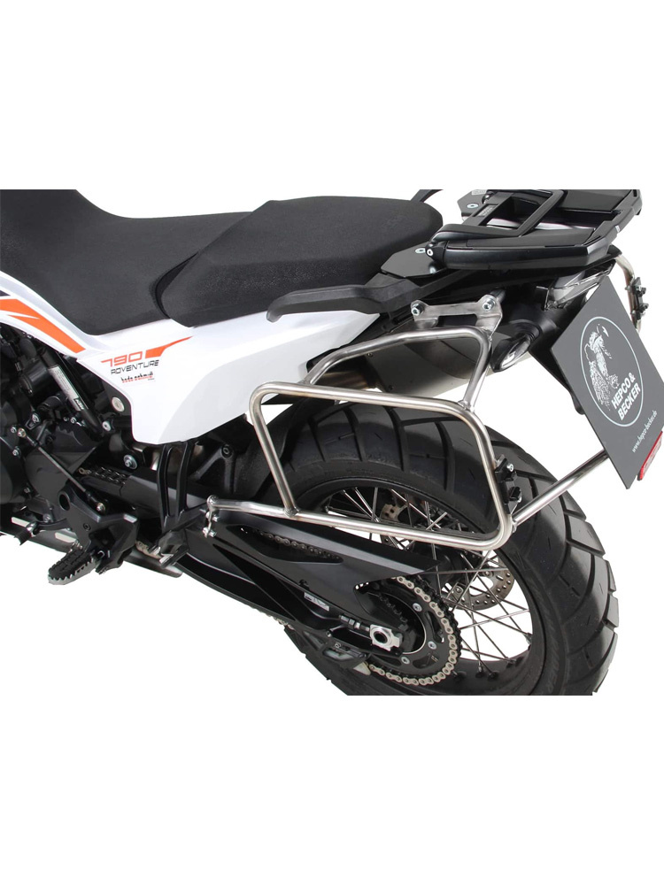 Zestaw: kufry boczne + stelaże Hepco&Becker Xplorer Cutout KTM 790 Adventure/R (19-21) srebrne