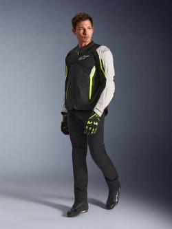 Kurtka motocyklowa tekstylna Alpinestars AST V3 Air czarno-srebrna-fluo