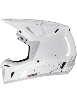 Kask enduro Leatt Moto 8.5 V25 biały z goglami biało-złotymi