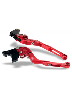 KLAMKI SKŁADANE REGULOWANE LCB12A Aprilia Caponord 1200 [14-15] / Dorsoduro 1200 [11-] / RSV 1000 MILE [01-03] / RSV 1000 TUONO [03-05] / RSV 1000 TUONO R/FACTORY [06-10]