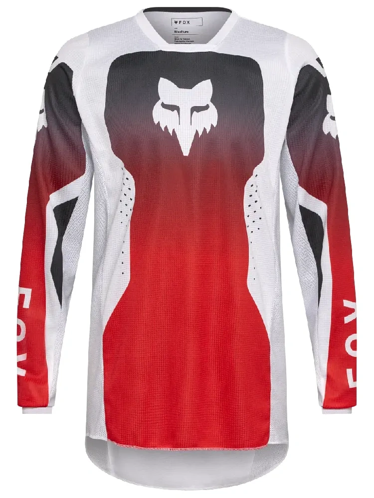 Bluza enduro Fox 180 Shield biało-czerwona
