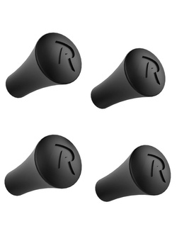 Zapasowe końcówki gumowe RAM do uchwytów X-Grip (komplet 4 sztuk) czarne