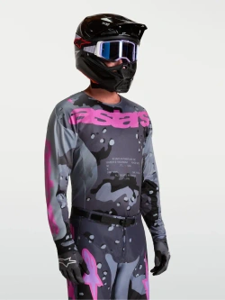 Bluza cross Alpinestars MX Racer Lone szaro-fioletowa