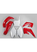 Komplet plastików UFO do Hondy CR 125/250 (04) czerwono-biały